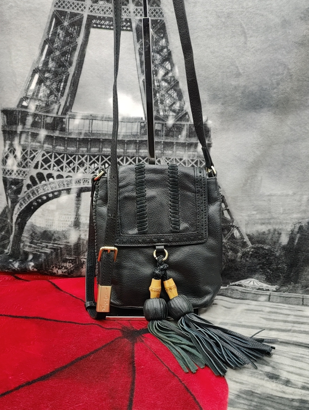 Foley + Corinna Black Leather Bag
